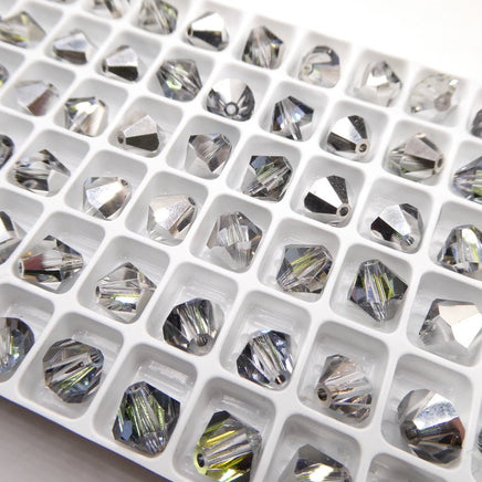 Preciosa Crystal Bicone 8mm Crystal Sahara - Bead Nerd