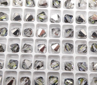 Preciosa Crystal Bicone 8mm Crystal Sahara - Bead Nerd