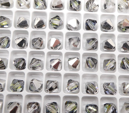Preciosa Crystal Bicone 8mm Crystal Sahara - Bead Nerd