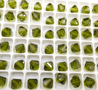 Preciosa Crystal Bicone 8mm Olivine - Bead Nerd