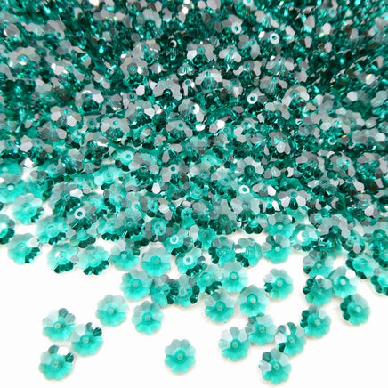 Swarovski 3700 Margarita 8mm Emerald - Bead Nerd