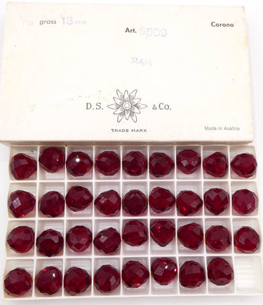 Swarovski 5509 13mm Siam Red - Bead Nerd