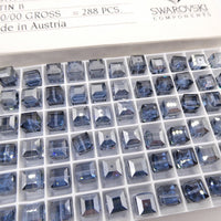 Swarovski 5601 8mm Light Sapphire Satin - Bead Nerd