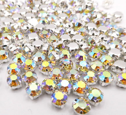 Swarovski Chaton Sew On 24ss 5mm Jonquil AB - Bead Nerd