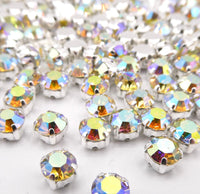 Swarovski Chaton Sew On 24ss 5mm Jonquil AB - Bead Nerd