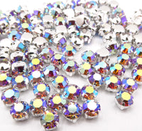 Swarovski Chaton Sew On 24ss 5mm Light Amethyst AB - Bead Nerd