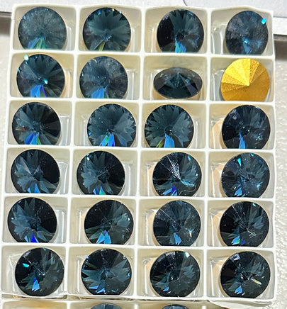 Swarovski Rivoli 1122 14mm Montana - Bead Nerd