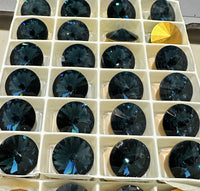 Swarovski Rivoli 1122 14mm Montana - Bead Nerd