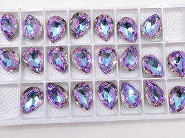Tear Drop Crystal 18x13mm Vitrail Light - Bead Nerd