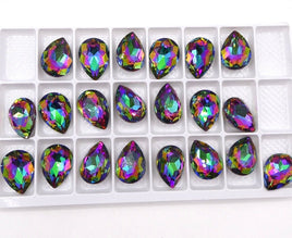 Tear Drop Crystal 18x13mm Vitrail Medium - Bead Nerd