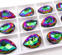 Tear Drop Crystal 25x18mm Vitrail Medium - Bead Nerd