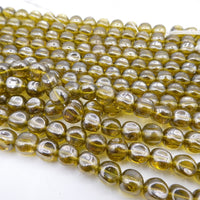 Vintage Czech Glass Rounded Cube 8mm khaki Luster - Bead Nerd