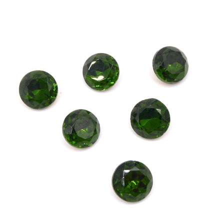 Vintage Czech Faceted Glass Chaton 48ss (11mm) Tourmaline - Bead Nerd