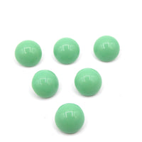 West German Dome Glass Chaton 48ss (11mm) Green Turquoise - Bead Nerd
