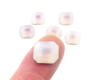 West German Sabrina Glass Octagons 12x10mm Light Amethyst - Bead Nerd