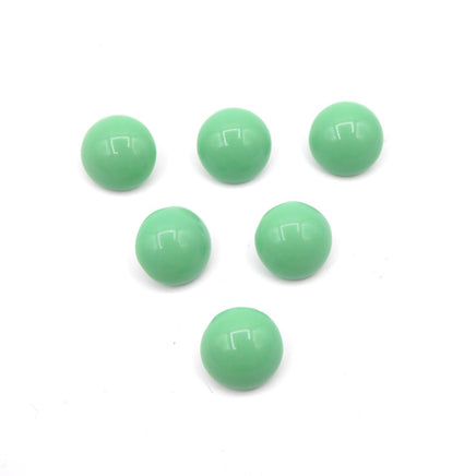 West German Dome Glass Chaton 48ss (11mm) Green Turquoise - Bead Nerd