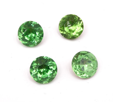 Vintage Czech Faceted Glass Cabochon 15mm Peridot - Bead Nerd