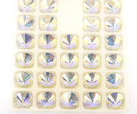 Preciosa Rivoli 436 11 177 12mm Crystal AB - Bead Nerd