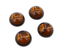 Vintage Czech Dome Glass Flatback Cabochon 18mm Smokey Topaz - Bead Nerd