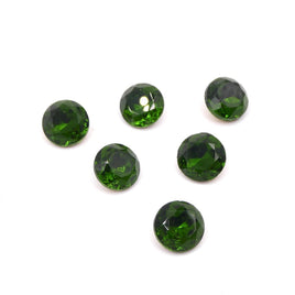 Vintage Czech Faceted Glass Chaton 48ss (11mm) Tourmaline - Bead Nerd