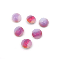 West German Dome Givre Glass Chaton 47ss (10mm) Sabrina Pink - Bead Nerd