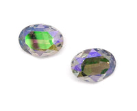 PREMIUM Oval Fancy Stone (PM4100) 18x13mm - Crystal Phantom Shine - Bead Nerd