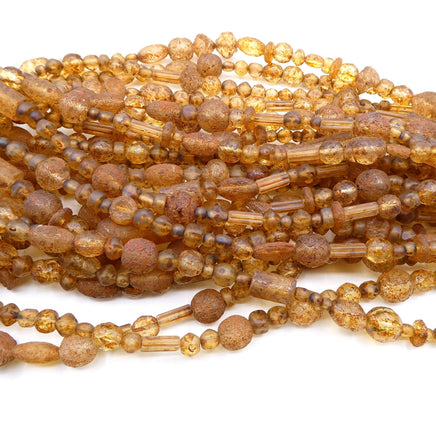 Czech Glass Bead Mix Sandstone - Bead Nerd