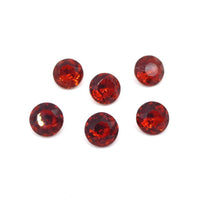 Vintage Czech Faceted Glass Chaton 48ss (11mm) Madeira Topaz - Bead Nerd