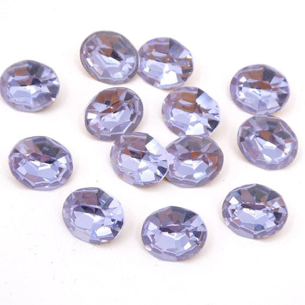 Vintage Swarovski 4100 Oval Rhinestone 12x10mm Alexandrite - Bead Nerd