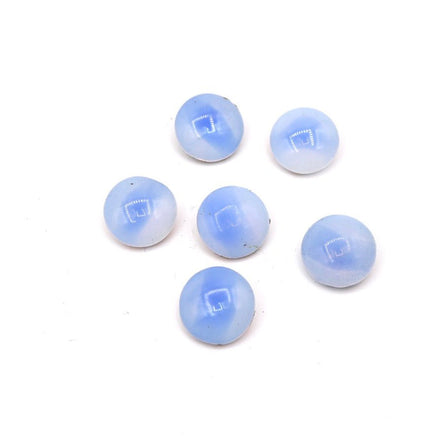 West German Dome Givre Glass Chaton 47ss (10mm) Sabrina Sapphire - Bead Nerd