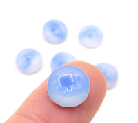 West German Dome Givre Glass Chaton 47ss (10mm) Sabrina Sapphire - Bead Nerd