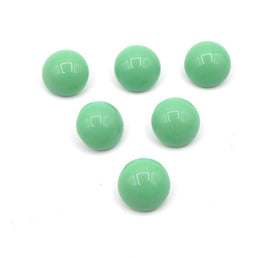 West German Dome Glass Chaton 48ss (11mm) Green Turquoise - Bead Nerd