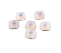 West German Sabrina Glass Octagons 12x10mm Light Amethyst - Bead Nerd
